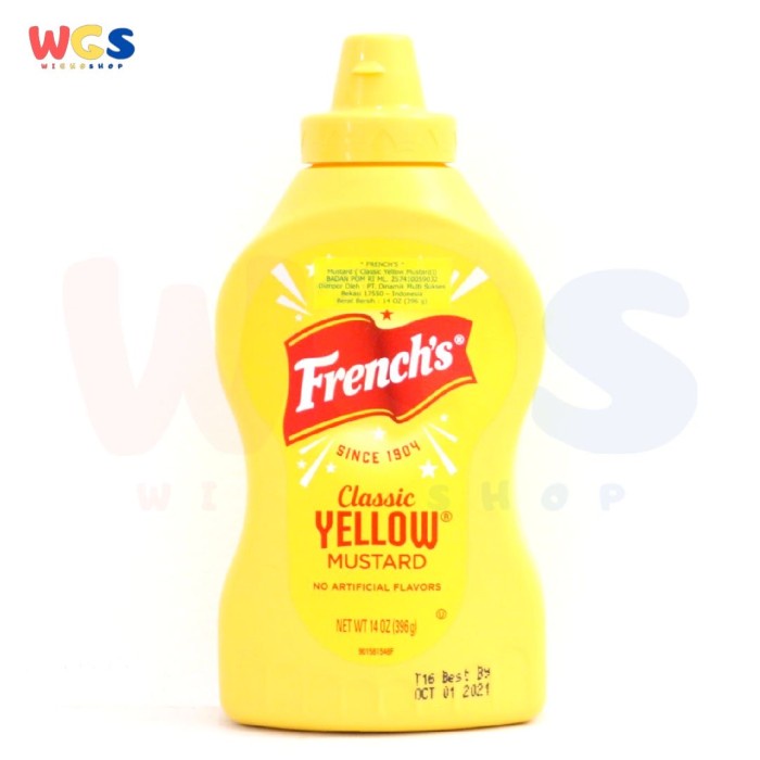 

Siap Kirim French'S Classic Yellow Mustard Squeeze 14 Oz (396 Gr)