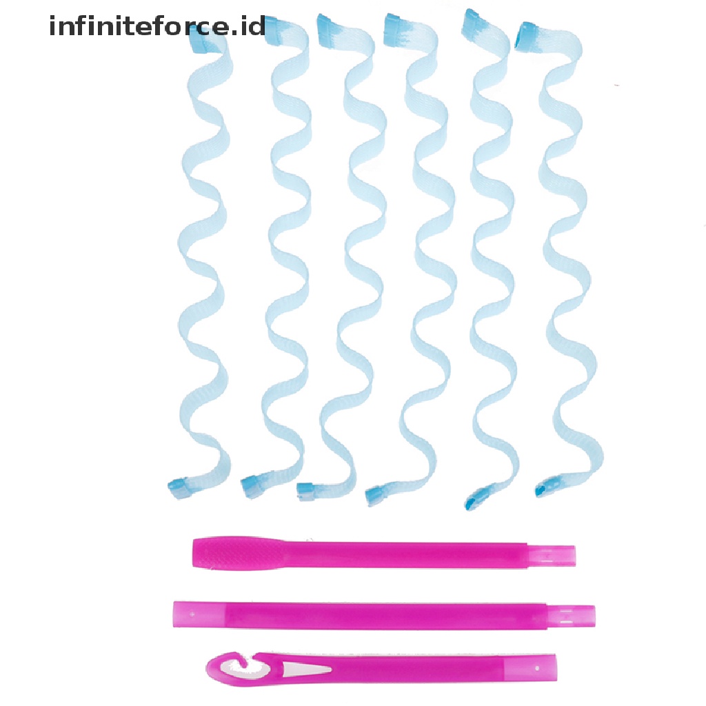 (Infiniteforce.Id) 12pcs / Set Alat Pengeriting Rambut Spiral Portable