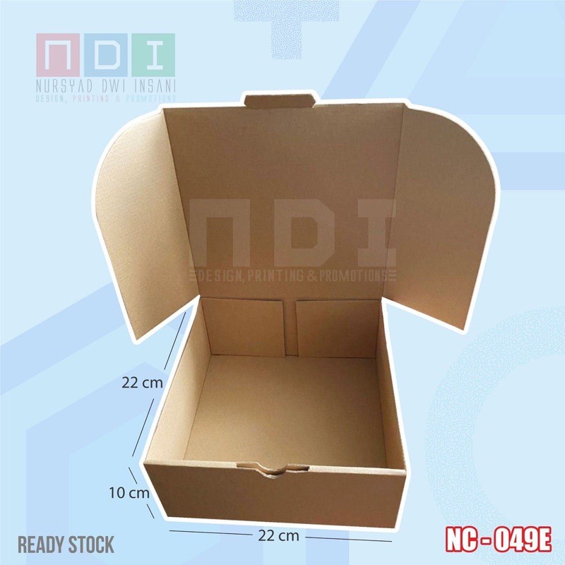 

DUS BOX CORRUGATED 1 PAK (ISI 20pcs) Uk. 22x22x10cm