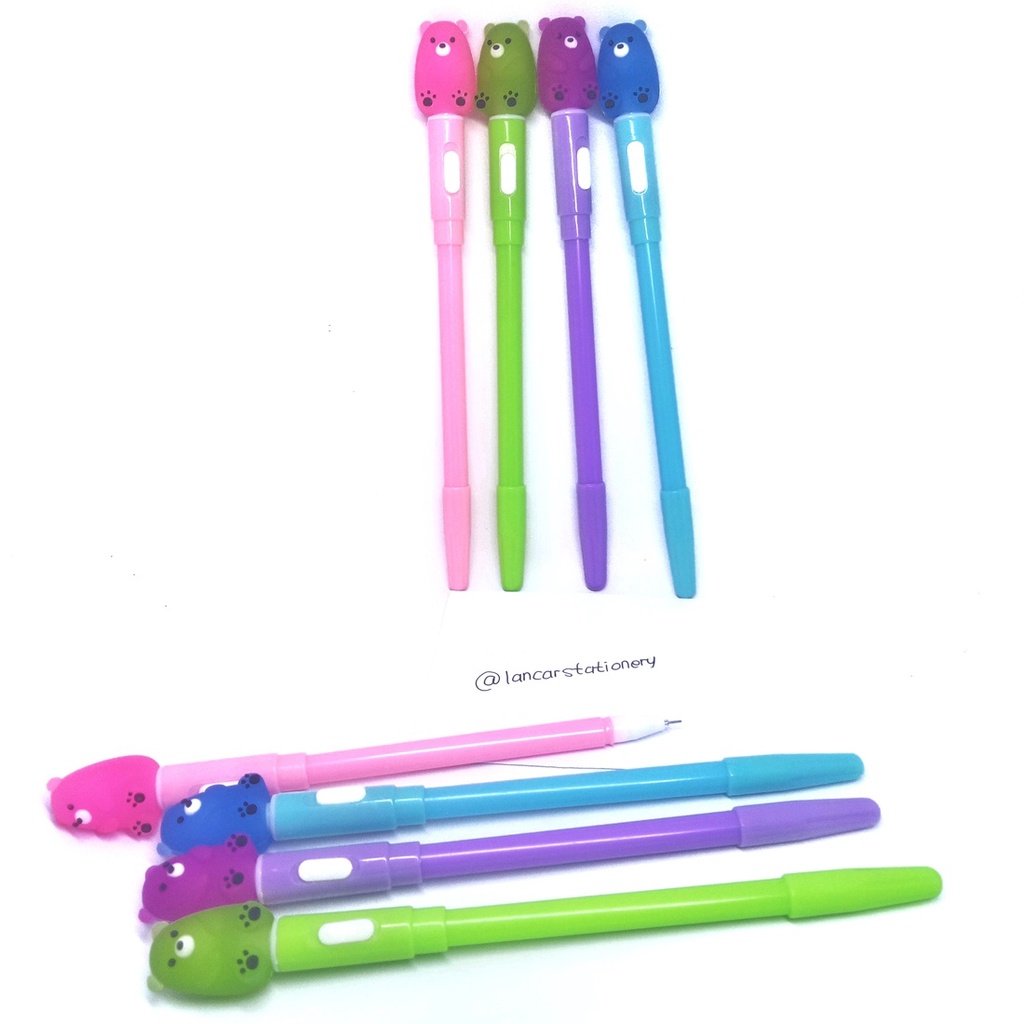 

Pulpen Lampu Character Lucu Anpanman Bear - bolpen Nyala Ballpoint Fancy Gel