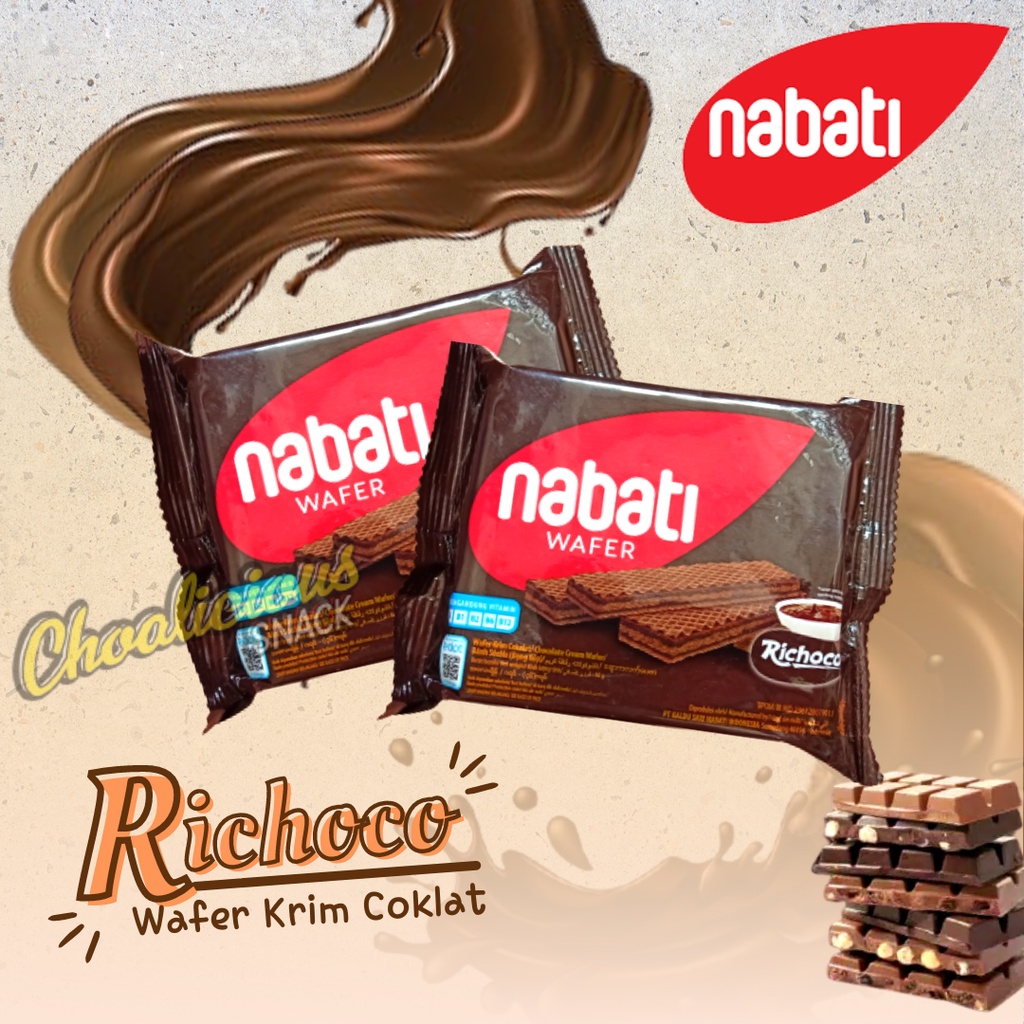 

NABATI Wafer Krim Cokelat Richoco 39 gram