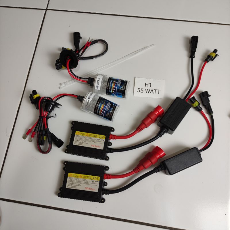 LAMPU HID MOBIL H4 H7 H1 H11 55 WATT 6000K