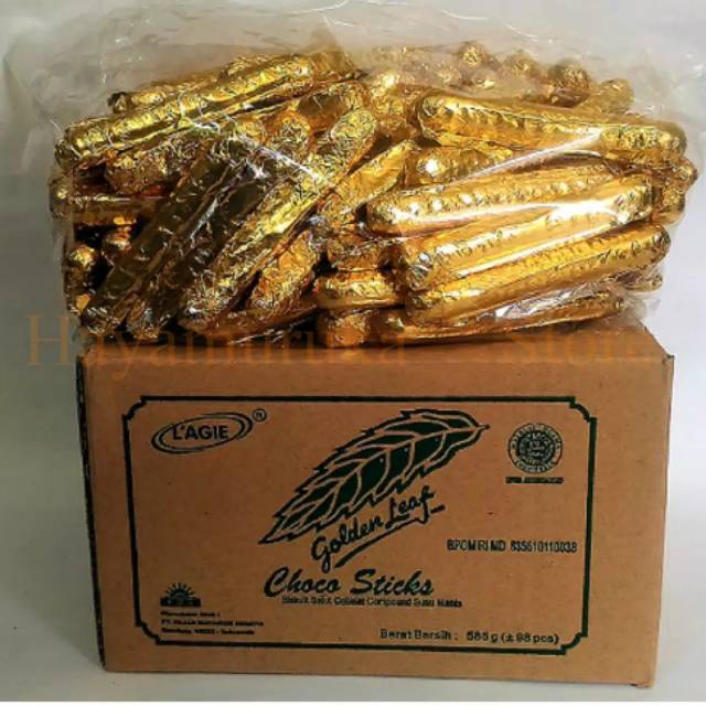 

Lagie Golden Leaf Stick Gold Isi Biskuit Coklat kiloan