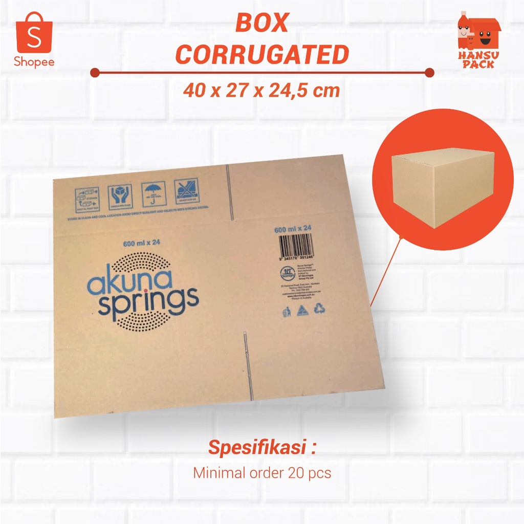 

Box untuk packing / kardus packing / box coruugated 40 x 27 x 24,5cm / kardus kemasan / kado