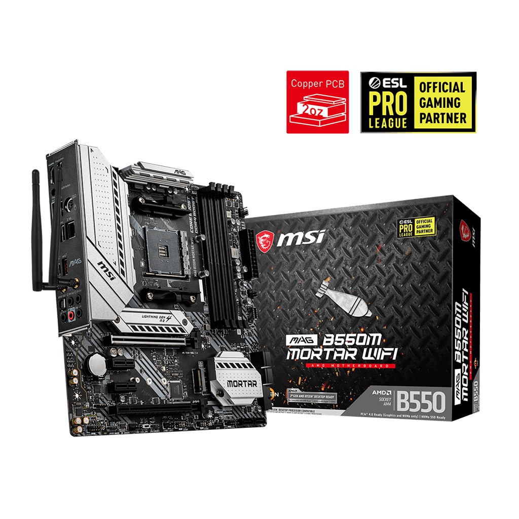 MSI MAG B550M MORTAR WIFI - Socket AM4