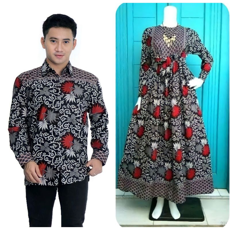 Maura Couple (COD) - Sania Ruffle Batik Couple ori Ndoro jowi DNT Garansi Termurah