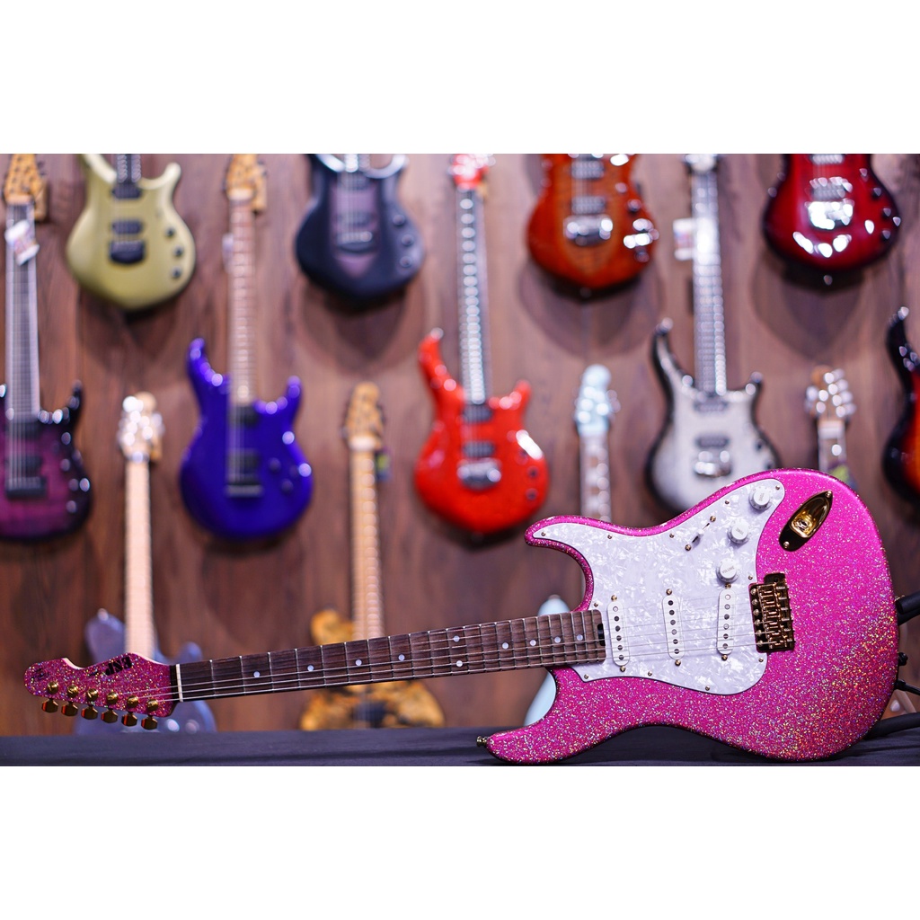 ESP SNAPPER Takayoshi Ohmura Custom -Twinkle Pink Rosewood fretboard E1500212