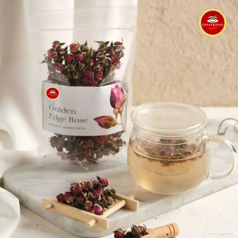 

GOLDEN EDGE ROSE FLOWER TEA