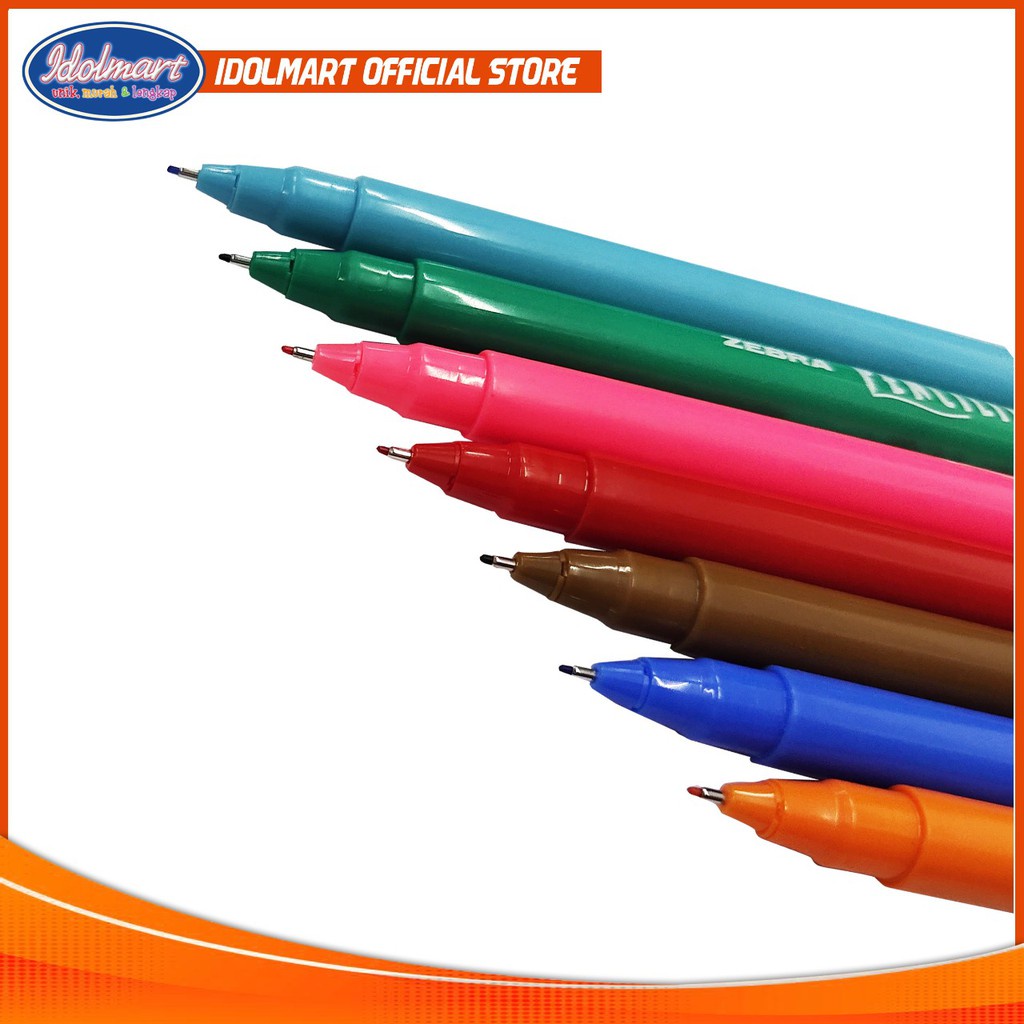 IDOLMART Pen Penciltic Hitam Fineliner /Pulpen Warna/pcs Idolmart Surabaya