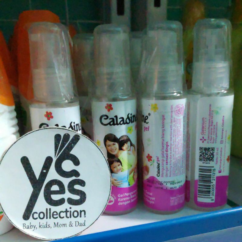 Caladine family kids gel 50 ml biang keringat gatal spray botol