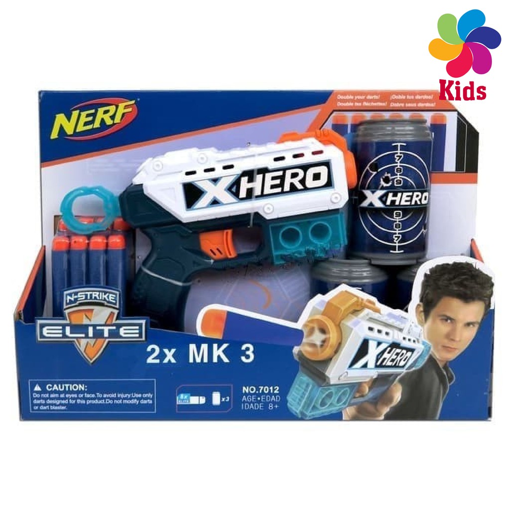 Pistol Nerf N-Strike Elite X Hero + Target No.7012