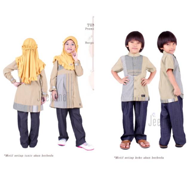 BAJU COUPLE ANAK/KOKO DAN TUNIK HUMAIRA/JEEHANA