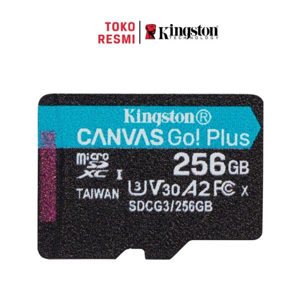 Kingston MicroSD Card Canvas Go! Plus 256GB 170MB/s A2 MicroSDXC