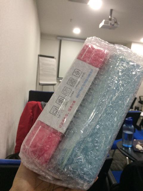 Yooyee Kotak Makan Grid Bento Lunch Box 3 Sekat Anti Bocor  - Packing Bubble Dan Karton