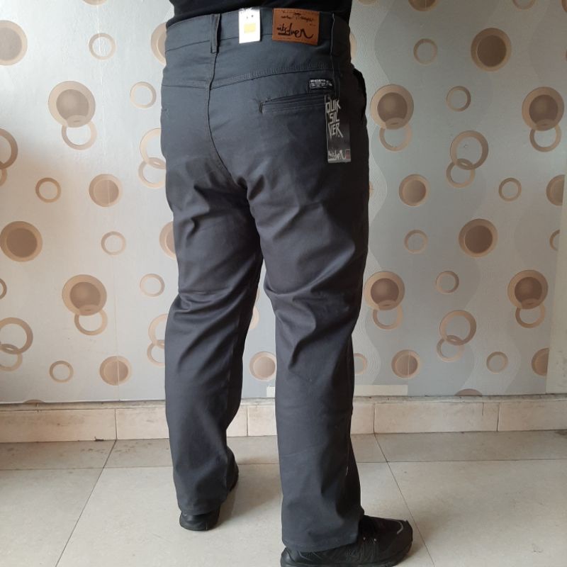 celana chino big size pria size 40-50