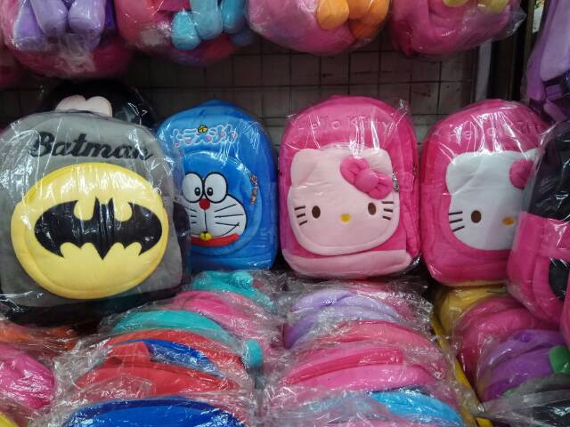 Tas Ransel anak paud boneka cowok ironman batman kapten Spiderman superman sekolah avanger paud kado