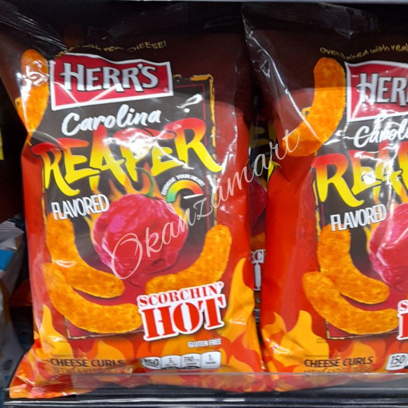 

Herr's Herrs Carolina Reaper Cheese Curls 184gr
