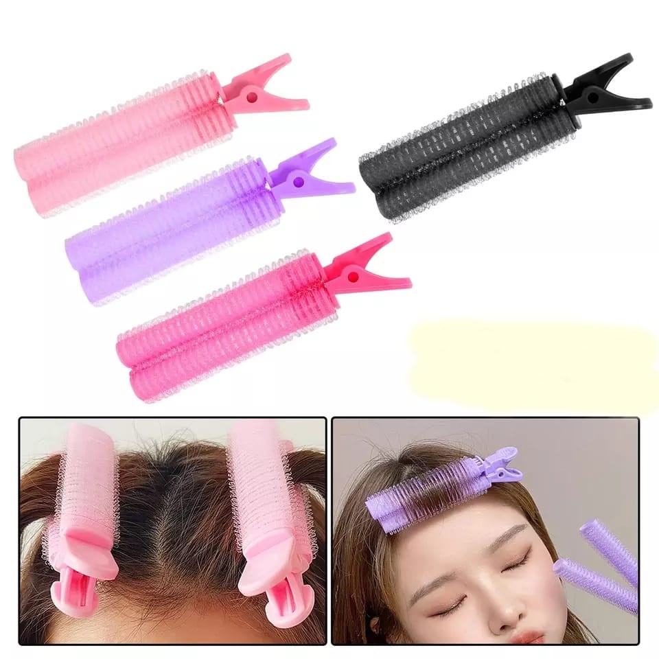 Roll Rambut Berbulu Alat Pengeriting Rambut Roll Poni Bervolume Besar Hair Rollers Korea Import F656