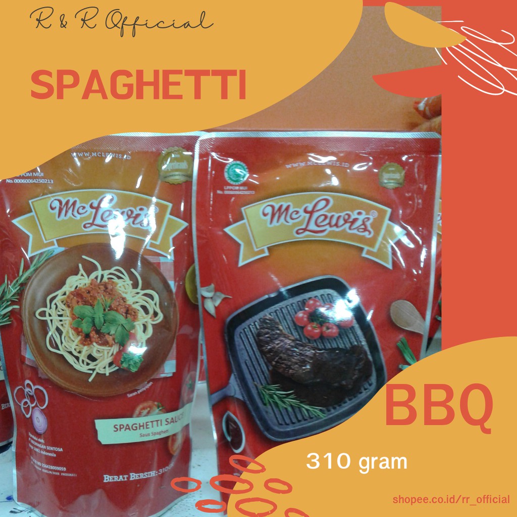 

Kecap Sambal Saus Bbq Spaghetti Penyedap RasaMcLewis Original 310gram