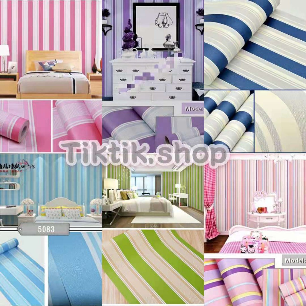 WALLPAPER STIKER DINDING MOTIF SALUR 45CMX10M