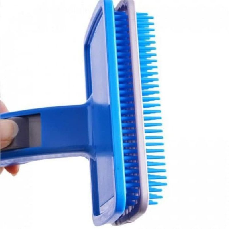 Sisir Bulu Anjing dan Kucing Grooming Dog and Cat Grooming Comb Pet Biru Besar