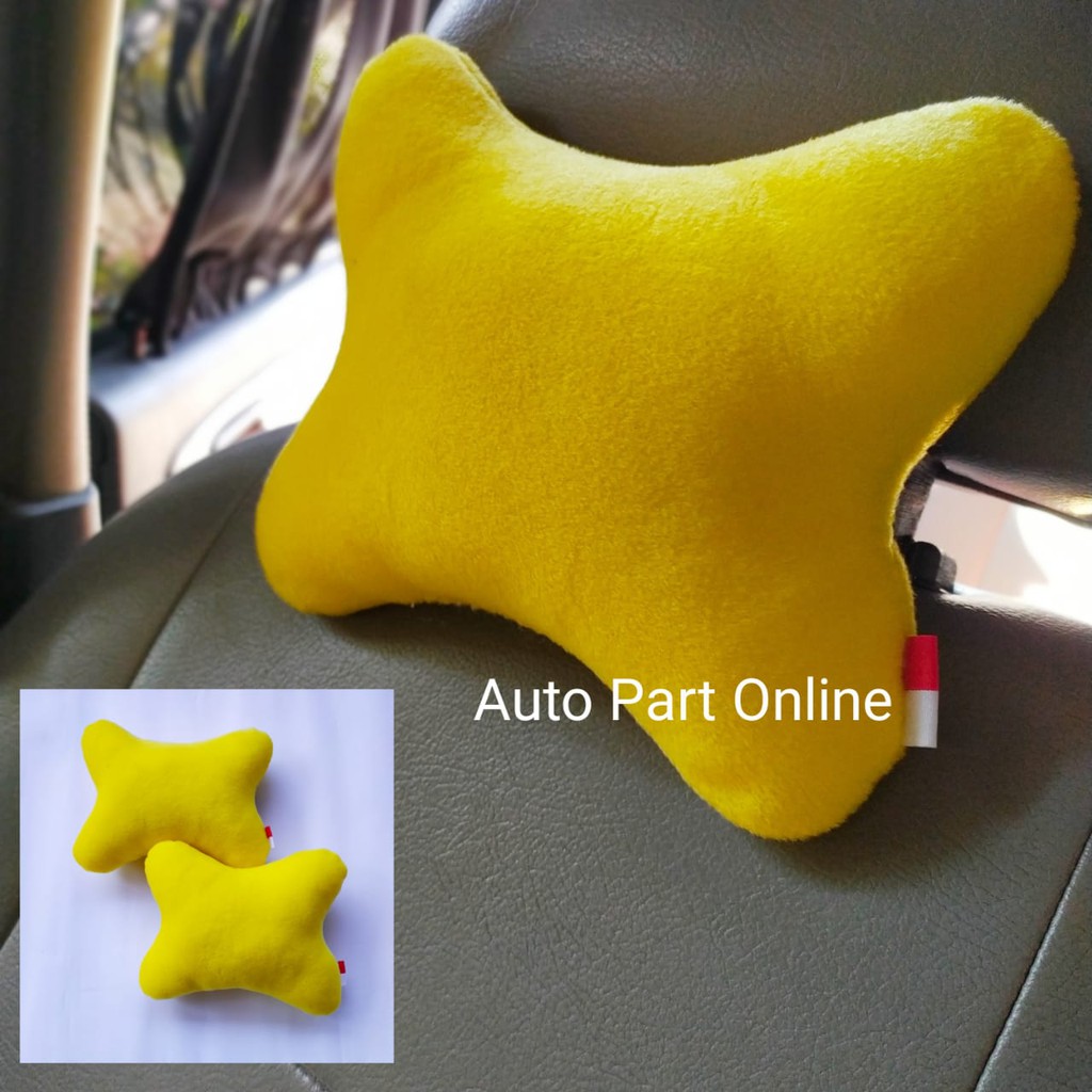 bantal mobil polos aneka warna bantal jok mobil warna kuning