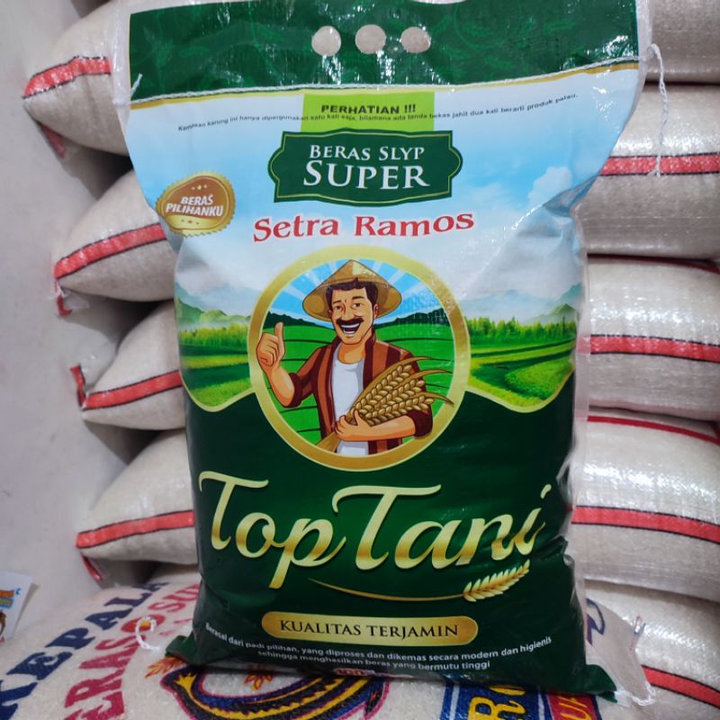 Beras  CAP TOP TANI 5 kg ,10 kg