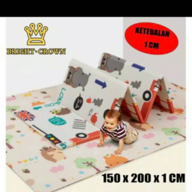 Matras Playmat Premium Bolak Balik Ukuran 140 X 200 Cm