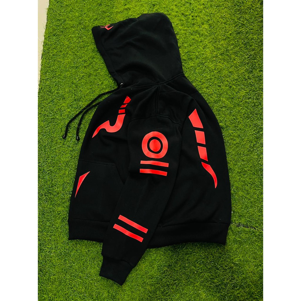 Hoodie Fleece Cosplay Sukuna Tattoo Cosplay Black Bahan Tebal Mantap Jujutsu Kaisen