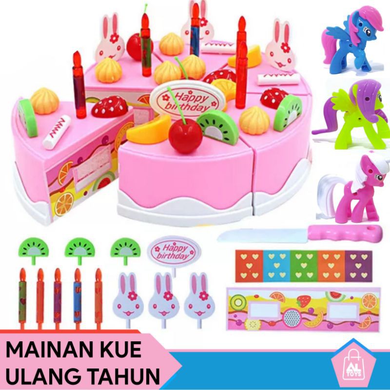 MAINAN KUE ULANG TAHUN + KUDA PONY