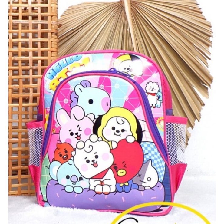 TAS RANSEL  ANAK PAUD / Tas Ransel Sekolah BT21/Tas Ransel Batok 3D/Tas Ransel Karakter BT21