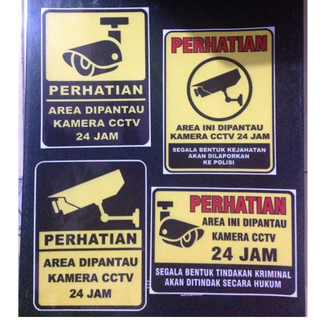 STIKER WATERPROOF CCTV