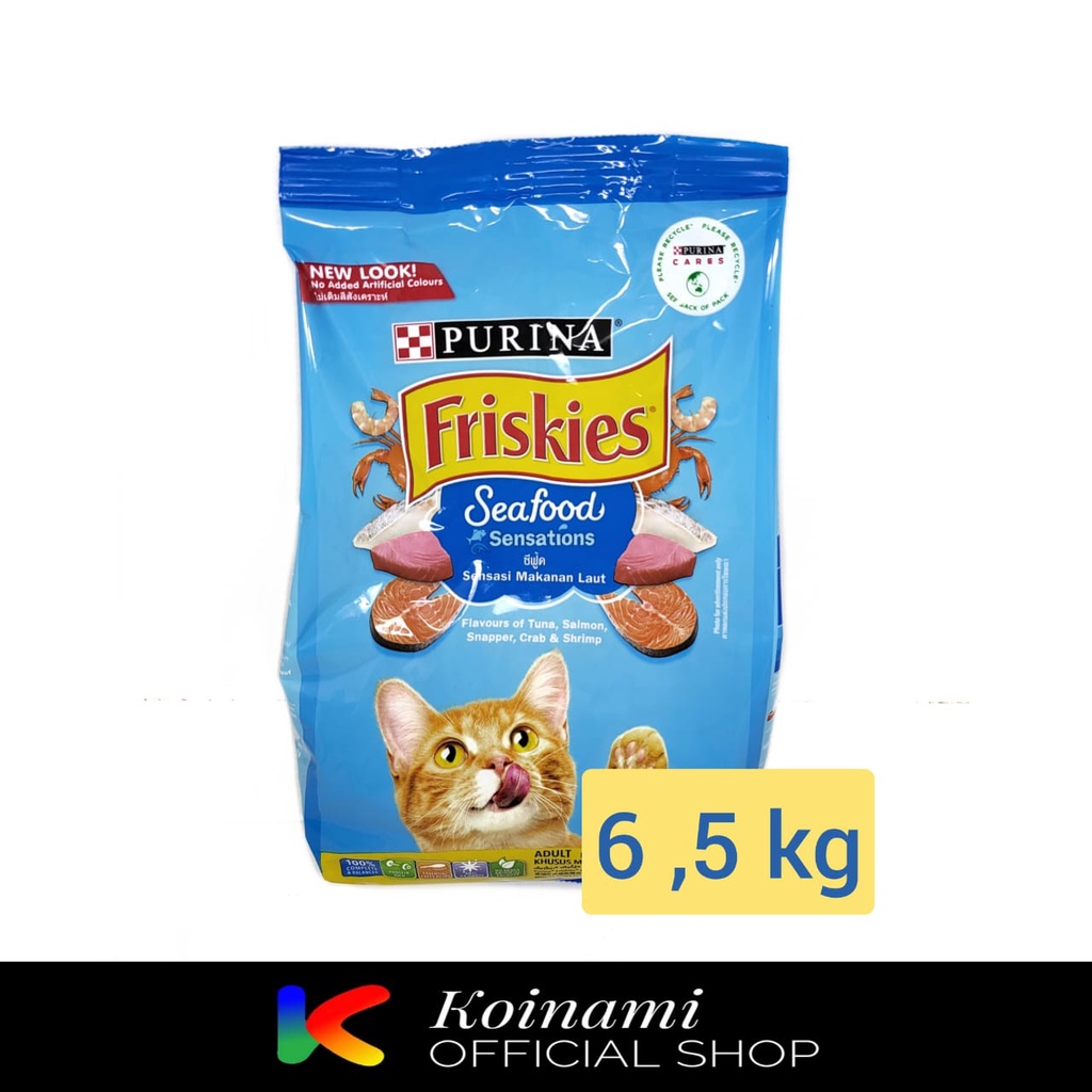 FRISKIES SEAFOOD SENSATION 6.5 KG / CAT FOOD  / makanan kucing