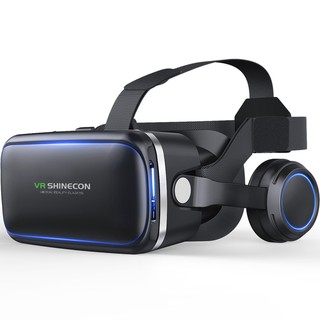Shinecon 6.0 VR Box Virtual Reality Glasses dengan Headphone Max 6 Inch