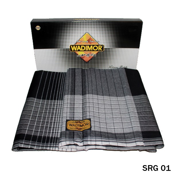 Sarung Tenun Muslim Motif Hitam Putih (COMB)