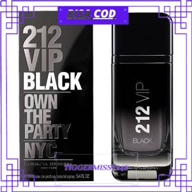 ♥️COD AKTIF♥️ Original Parfum Carolina Herrera 212 VIP Black edp 100ml