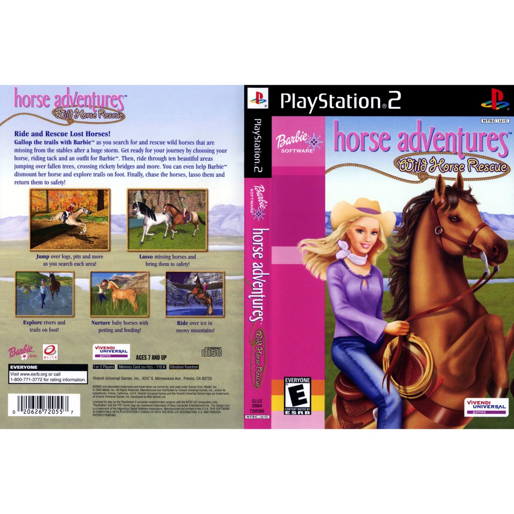Kaset PS2 Barbie Horses Adventure