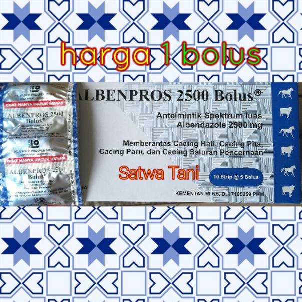 

[KODE SDJNZ] Albenpros 2500 bolus (harga 1 bolus) rasa blueberry