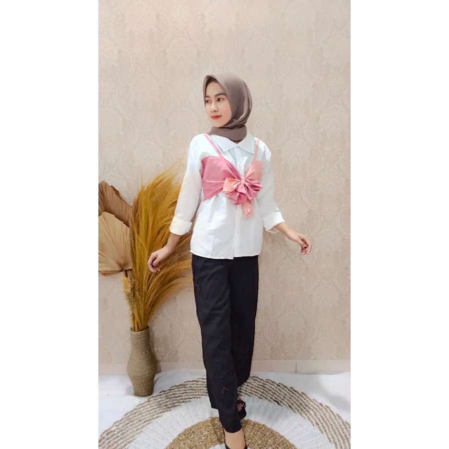 FC- FASHION Magnolia Top // Magnolia Shirt // Atasan Kemeja Muslim Fashion Wanita Terlaris