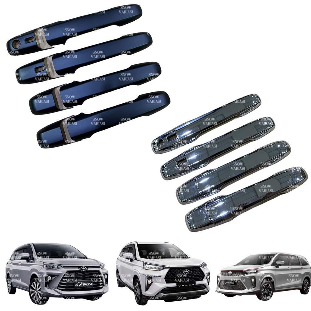 Handle Cover All New Avanza Xenia Veloz 2022 2023 UP Hitam Chrome