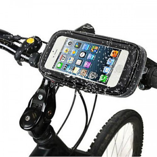 HSM-003 Bike Holder / Holder Sepeda / Motor di Stang Untuk Handphone 4 Inch - Iphone