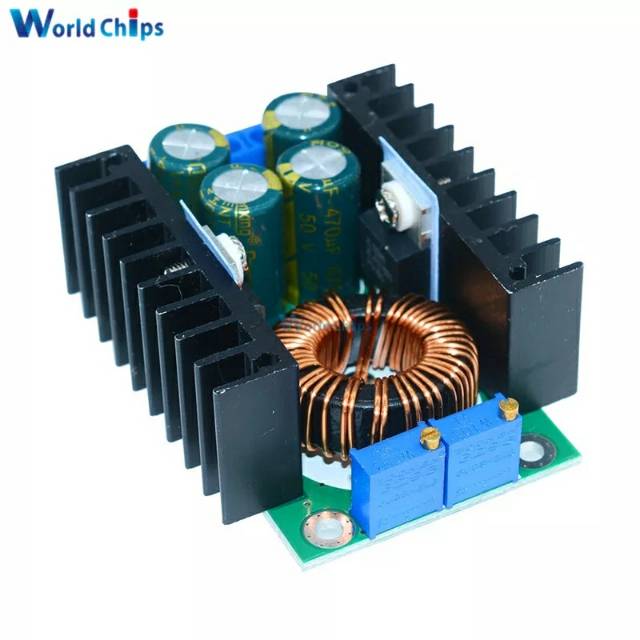 Down Buck Converter 5-40 V Ke 1.2-35 V 300 W Max 9A XL4016 DC-DC  Adjustable Modul Power Supply LED