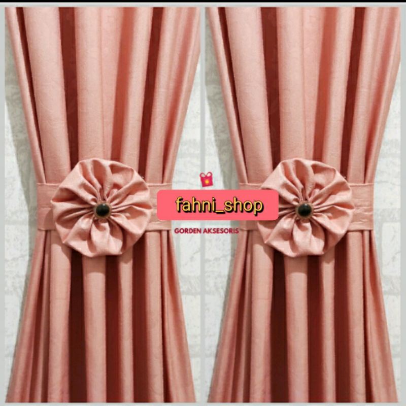 Gorden jendela minimalis/gorden kupu-kupu bahan katun tebal