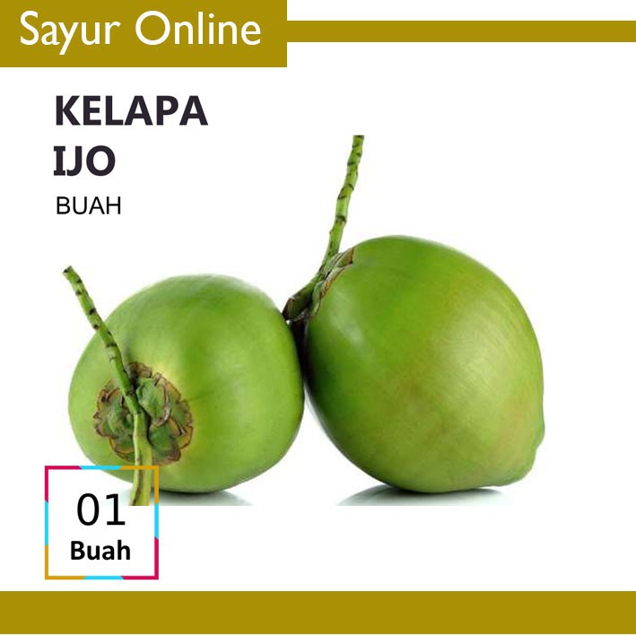 

[SayurOnline] KELAPA IJO /KELAPA HIJAU [1 Buah]