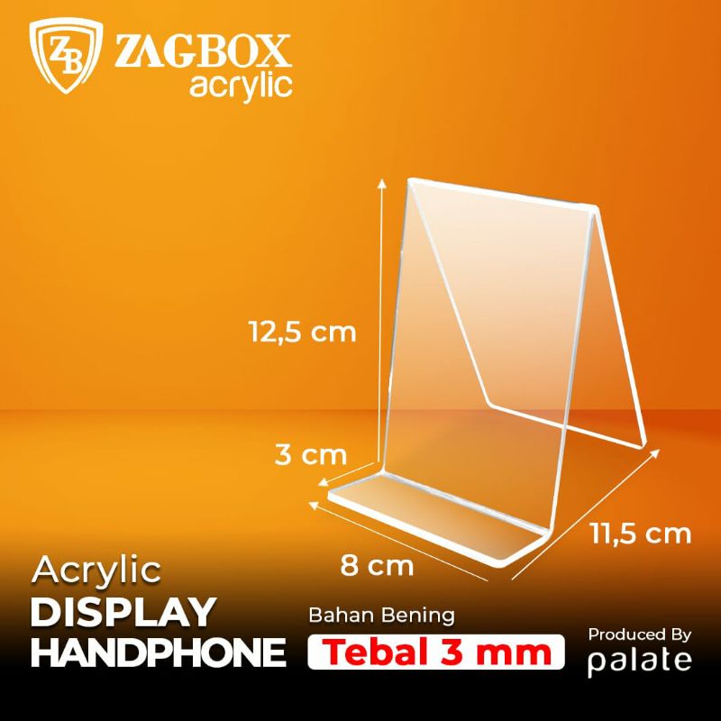 

Acrylic Display HP - Akrilik Dudukan Handphone - Stand Handphone