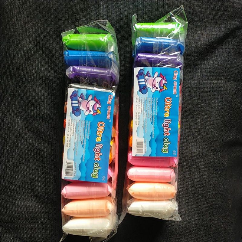 Polymer Clay Import 12 Warna - Plastisin Lilin Mainan Edukasi Anak