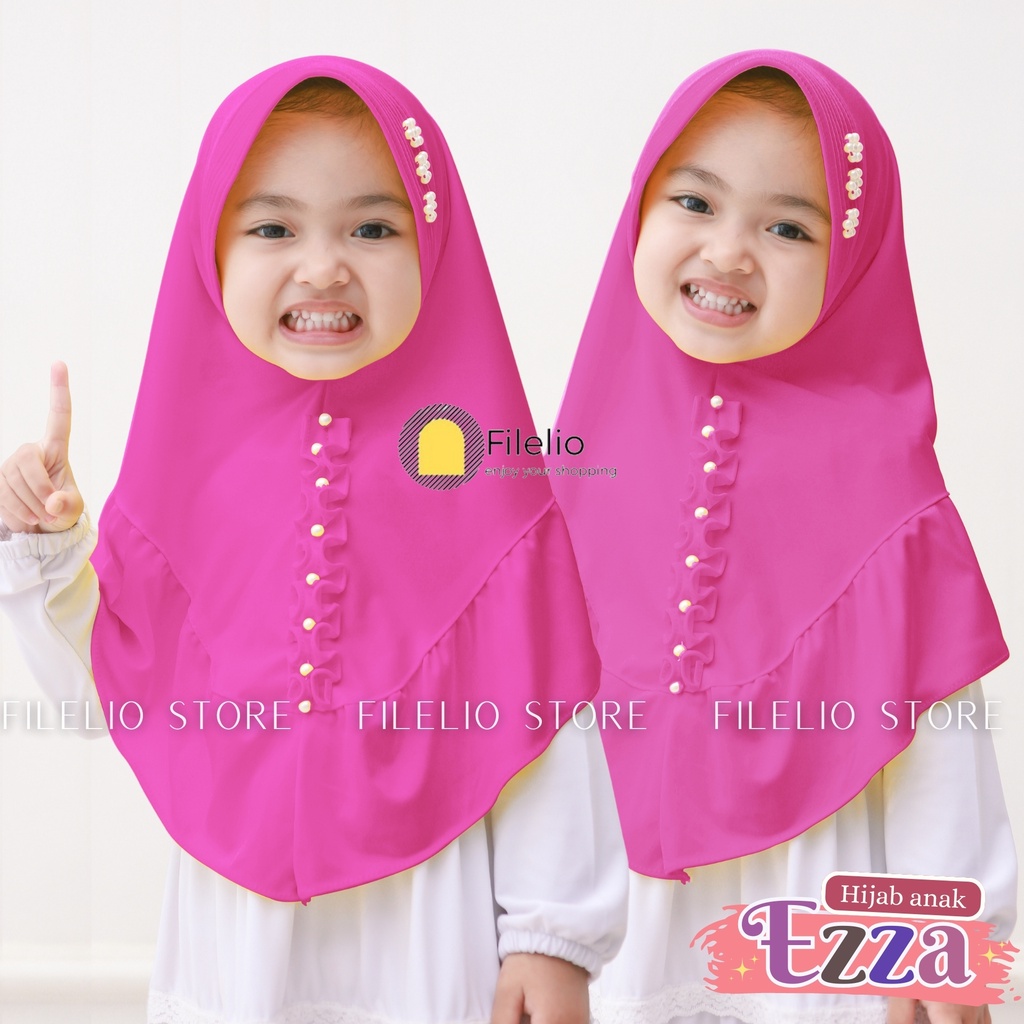 Kerudung Instan Anak TK Ezza Mutiara / Hijab Anak TK Kekinian / Hijab Anak TK Ped Mutiara Rempel / Jilbab Anak Karakter / Jilbab Anak Perempuan / Jilbab Anak Jersey / Kerudung Anak TK / Bergo Anak Jersey / Bergo Anak TK / Khimar Anak