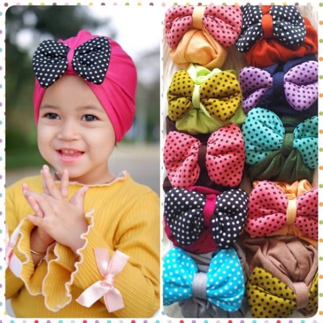 [COD BAYAR DI TEMPAT] TURBAN ANAK / CIPUT BAYI / LC05