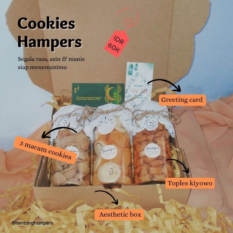 

Hampers Cookies/ Hampers Lebaran/ Hampers Ramadhan/ Hampers kue kering
