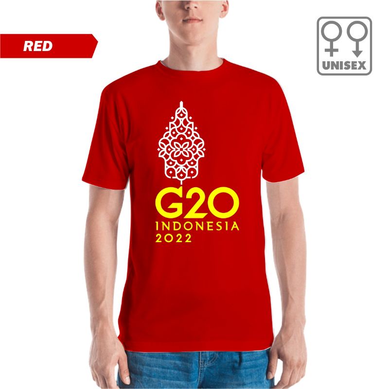 baju G20 2022 jokowi t-shirt kaos G20 2022 Indonesia memimpin